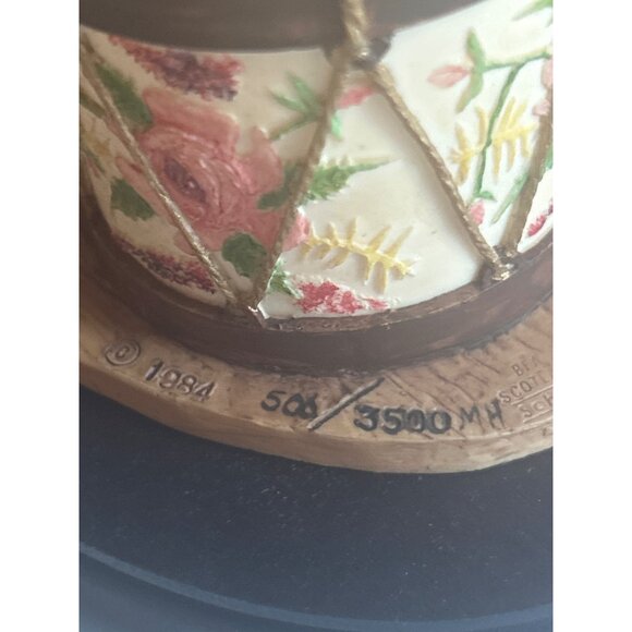 1984 Schmid Border Fine Arts Clown Figurine On Drum Handcrafted In Scotland - Picture 6 of 11